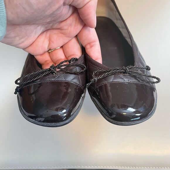 French Sole FS/NY Women’s Passport Ballet Quilted Flats Brown Size 7 - Picture 7 of 9
